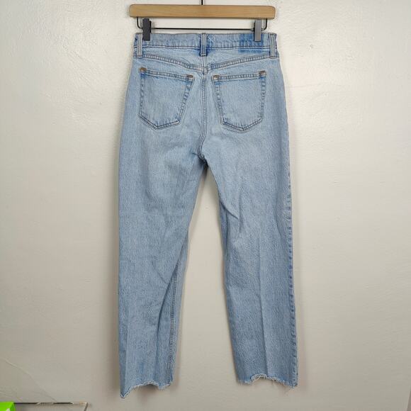 Abercrombie & Fitch‎ The Baggy Low Rise Jeans Womens 25 0R Light Wash Y2K 90s - Picture 6 of 9